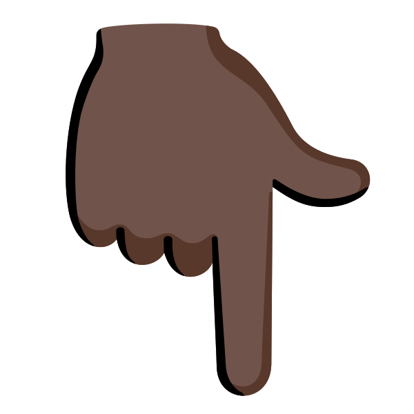 Emoji U1f447 1f3ff