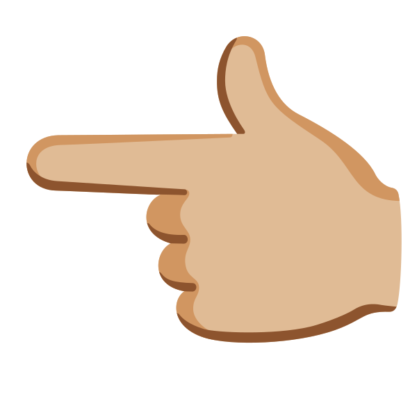 Emoji U1f448 1f3fc