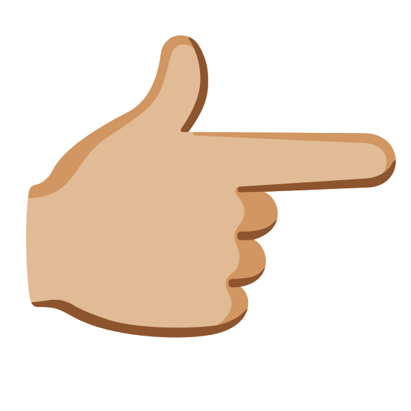 Emoji U1f449 1f3fc