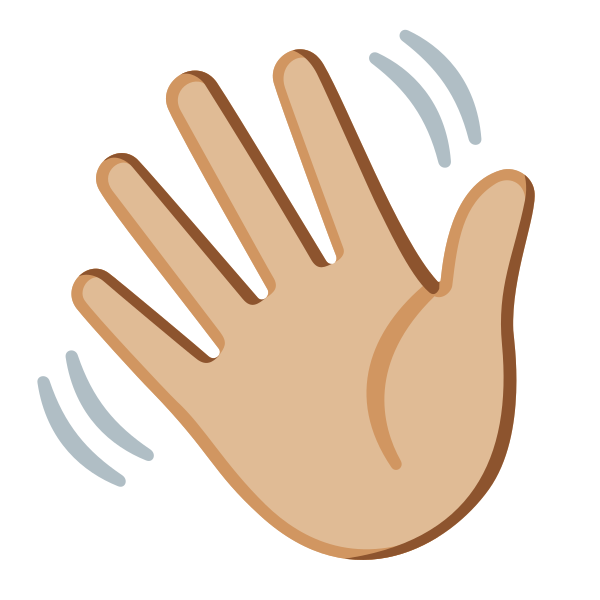 Emoji U1f44b 1f3fc