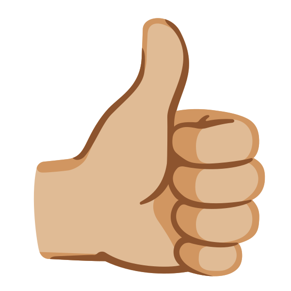 Emoji U1f44d 1f3fc