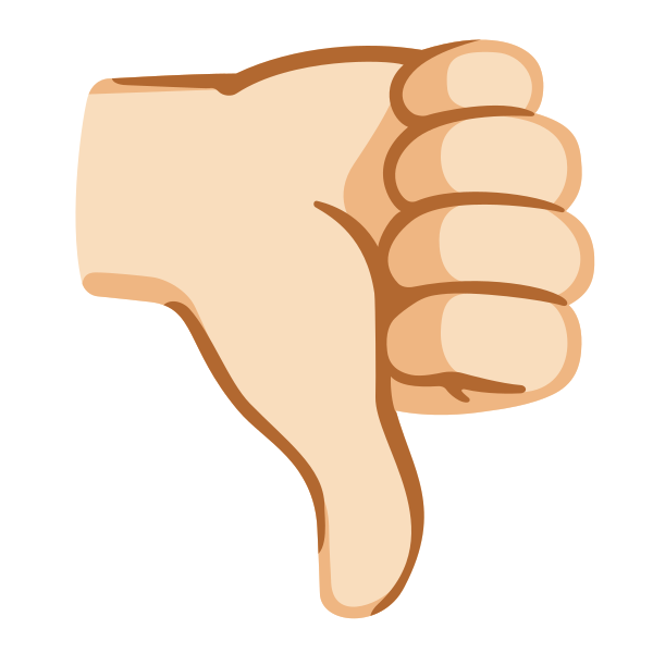 Emoji U1f44e 1f3fb