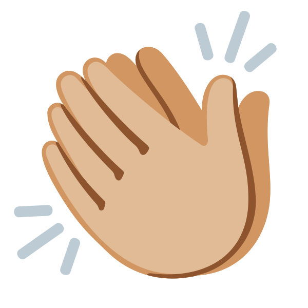 Emoji U1f44f 1f3fc