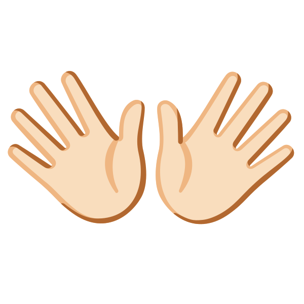 Emoji U1f450 1f3fb