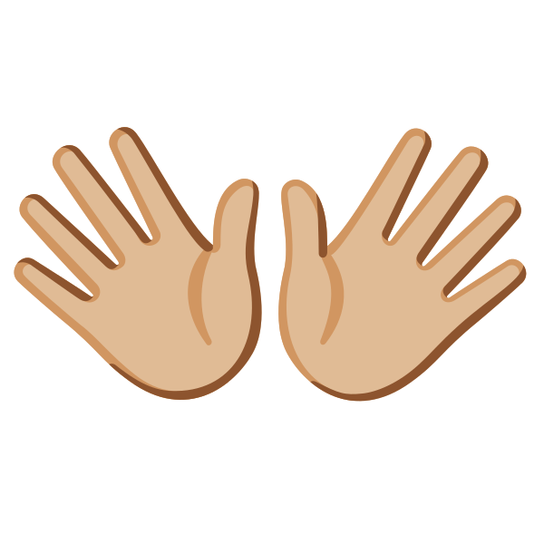 Emoji U1f450 1f3fc