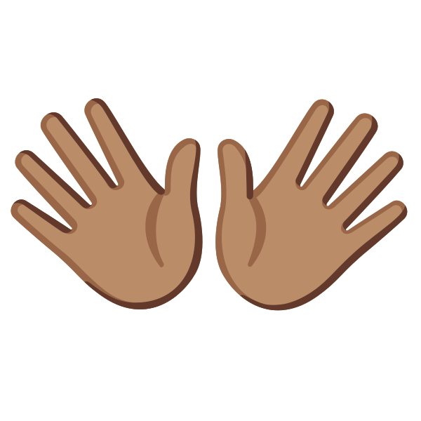 Emoji U1f450 1f3fd