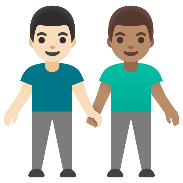Emoji U1f468 1f3fb 200d 1f91d 200d 1f468 1f3fd