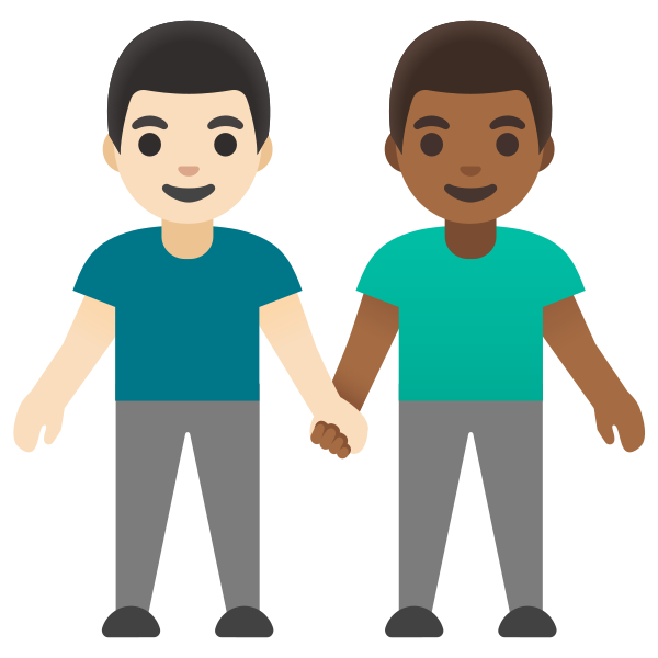 Emoji U1f468 1f3fb 200d 1f91d 200d 1f468 1f3fe