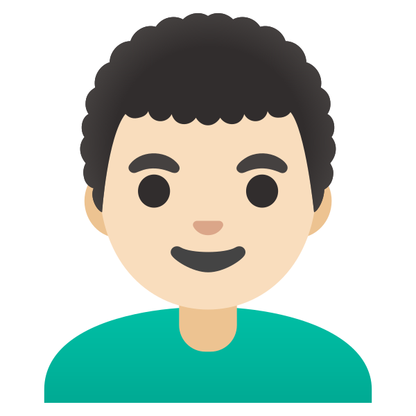 Emoji U1f468 1f3fb 200d 1f9b1