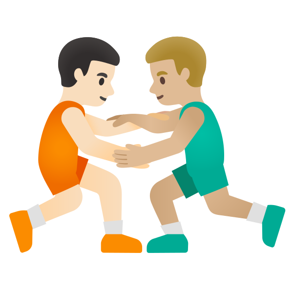 Emoji U1f468 1f3fb 200d 1faef 200d 1f468 1f3fc