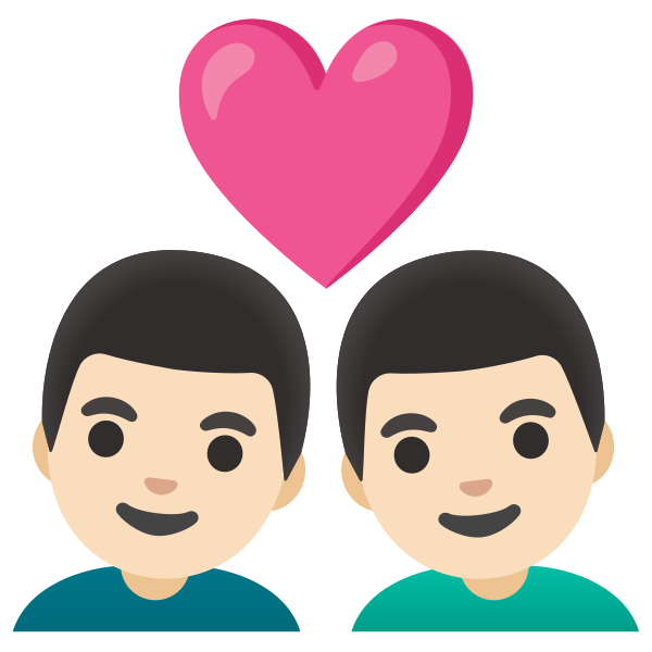 Emoji U1f468 1f3fb 200d 2764 200d 1f468 1f3fb