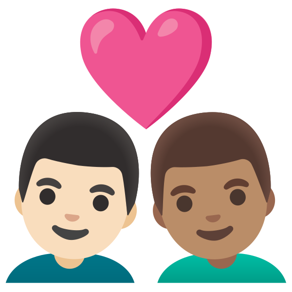 Emoji U1f468 1f3fb 200d 2764 200d 1f468 1f3fd
