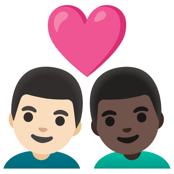 Emoji U1f468 1f3fb 200d 2764 200d 1f468 1f3ff