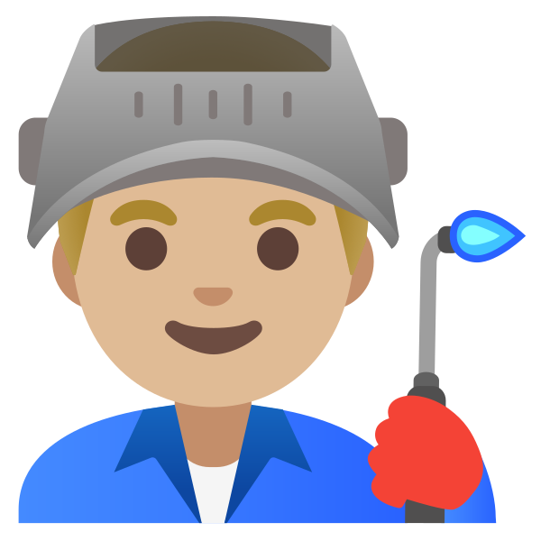 Emoji U1f468 1f3fc 200d 1f3ed