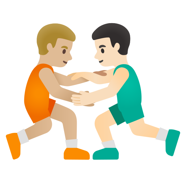 Emoji U1f468 1f3fc 200d 1faef 200d 1f468 1f3fb