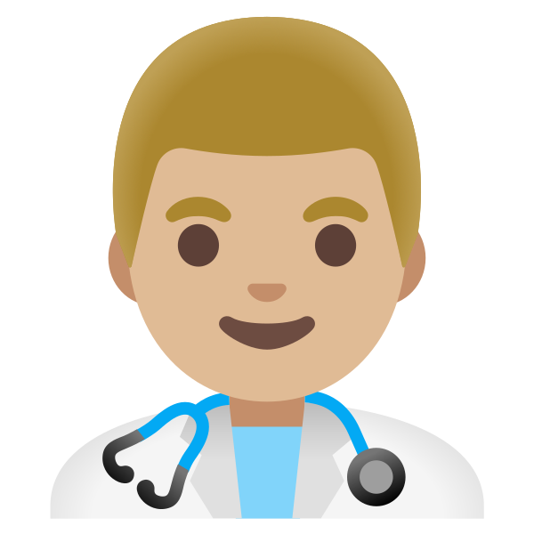 Emoji U1f468 1f3fc 200d 2695