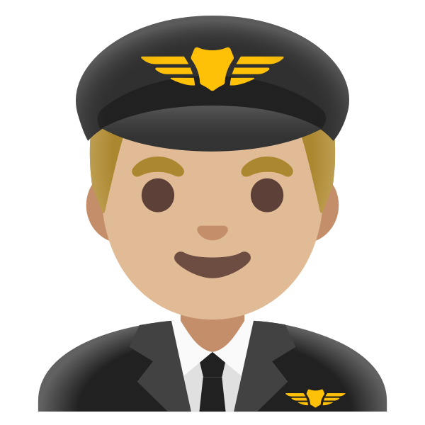 Emoji U1f468 1f3fc 200d 2708