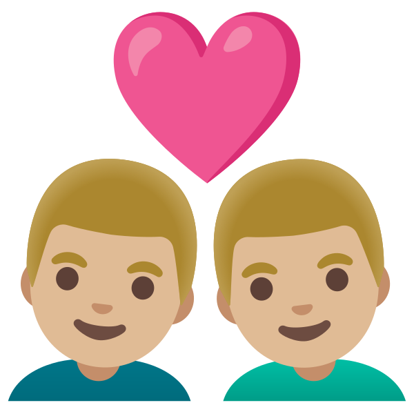Emoji U1f468 1f3fc 200d 2764 200d 1f468 1f3fc