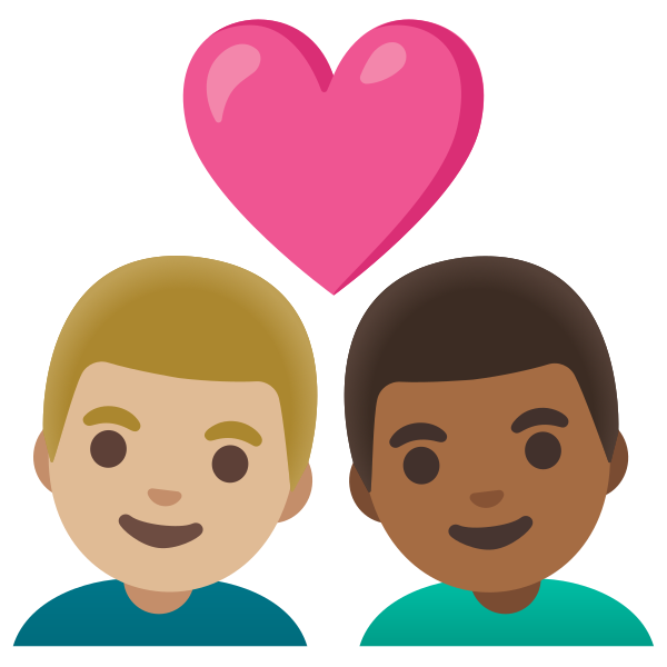 Emoji U1f468 1f3fc 200d 2764 200d 1f468 1f3fe