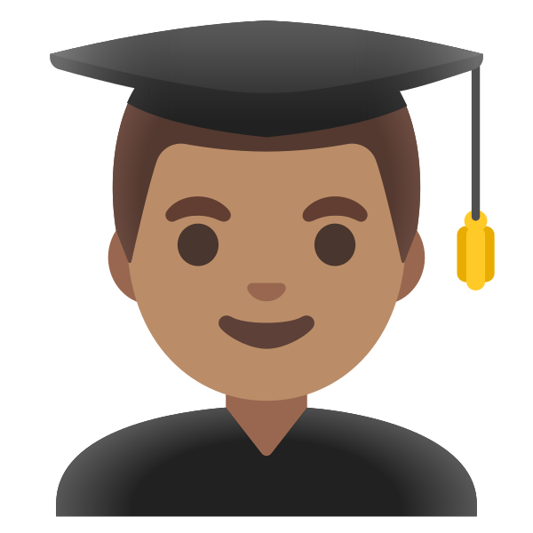 Emoji U1f468 1f3fd 200d 1f393