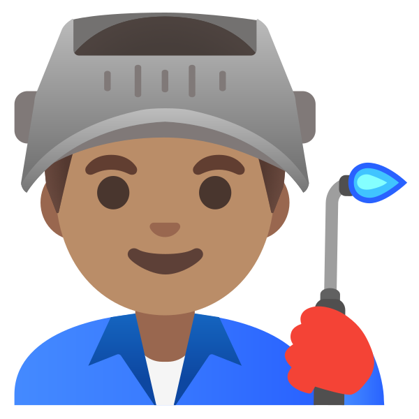 Emoji U1f468 1f3fd 200d 1f3ed