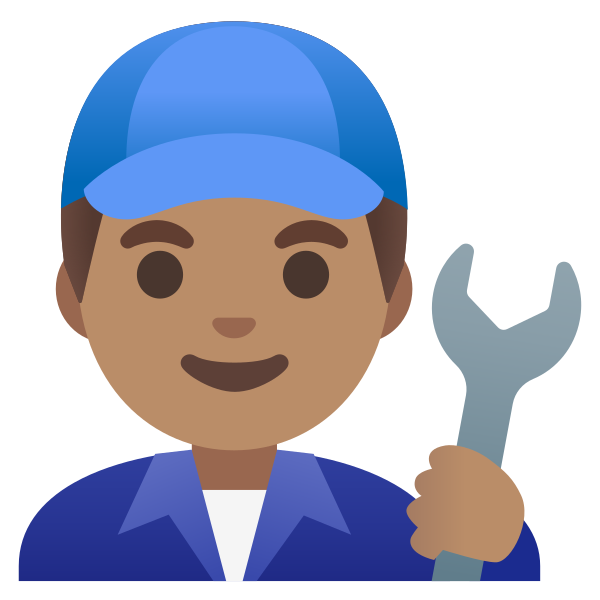 Emoji U1f468 1f3fd 200d 1f527