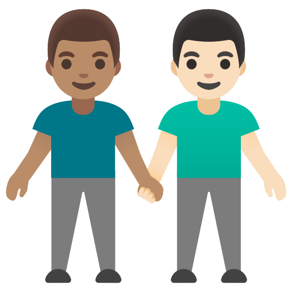 Emoji U1f468 1f3fd 200d 1f91d 200d 1f468 1f3fb