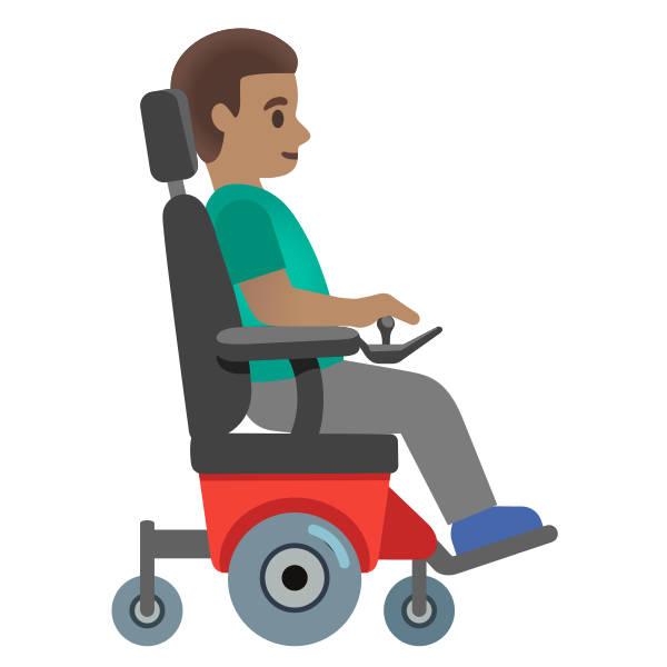 Emoji U1f468 1f3fd 200d 1f9bc 200d 27a1