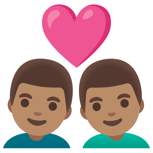 Emoji U1f468 1f3fd 200d 2764 200d 1f468 1f3fd