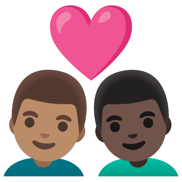 Emoji U1f468 1f3fd 200d 2764 200d 1f468 1f3ff