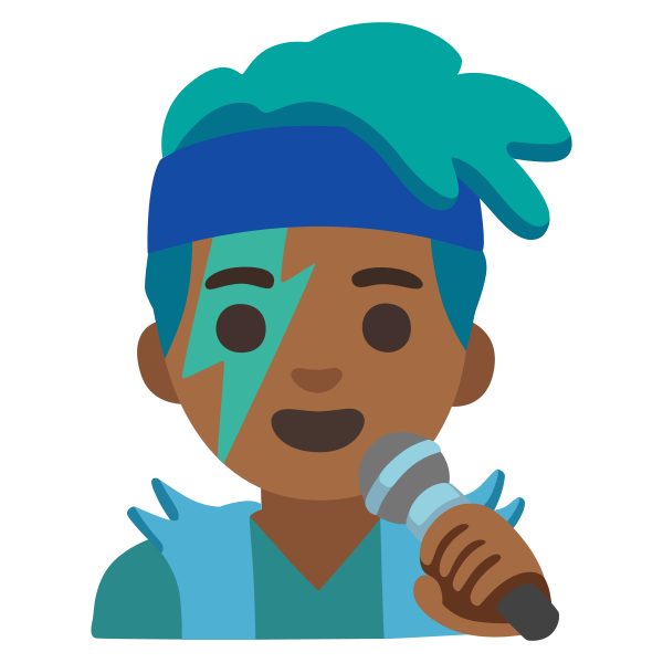 Emoji U1f468 1f3fe 200d 1f3a4
