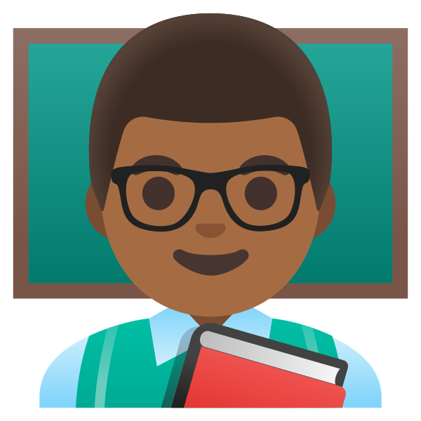 Emoji U1f468 1f3fe 200d 1f3eb