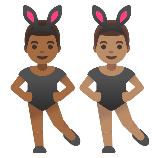 Emoji U1f468 1f3fe 200d 1f430 200d 1f468 1f3fd