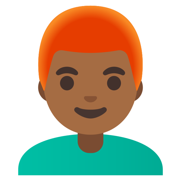 Emoji U1f468 1f3fe 200d 1f9b0