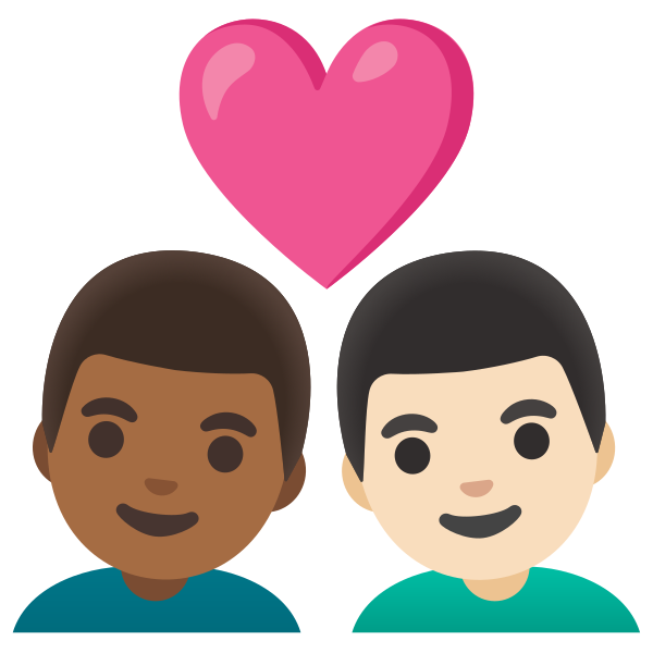 Emoji U1f468 1f3fe 200d 2764 200d 1f468 1f3fb