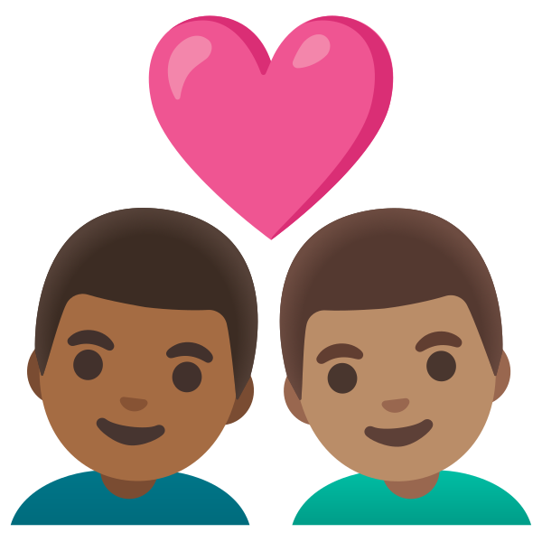 Emoji U1f468 1f3fe 200d 2764 200d 1f468 1f3fd