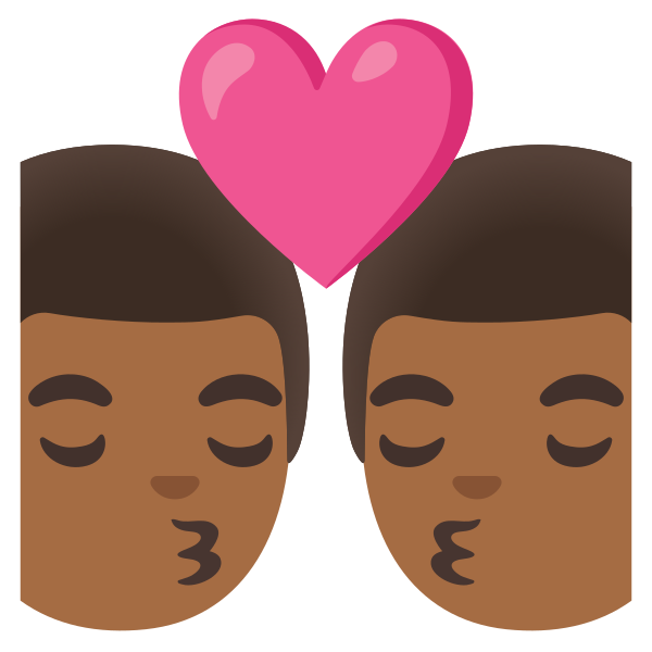 Emoji U1f468 1f3fe 200d 2764 200d 1f48b 200d 1f468 1f3fe