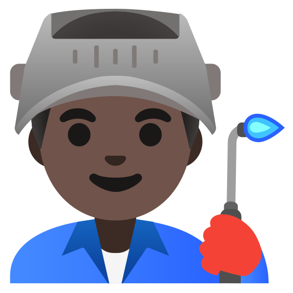 Emoji U1f468 1f3ff 200d 1f3ed