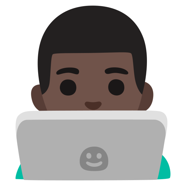 Emoji U1f468 1f3ff 200d 1f4bb