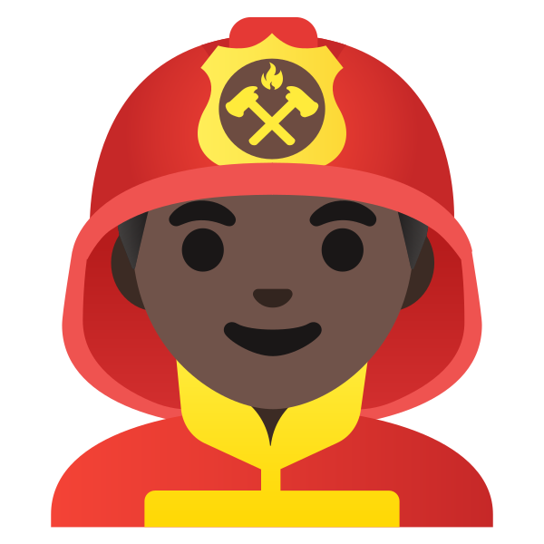 Emoji U1f468 1f3ff 200d 1f692