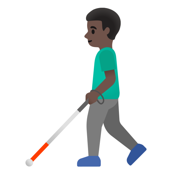 Emoji U1f468 1f3ff 200d 1f9af