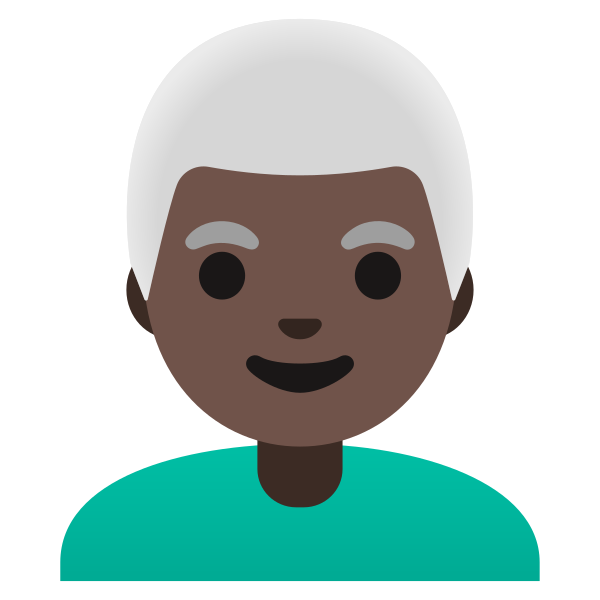 Emoji U1f468 1f3ff 200d 1f9b3