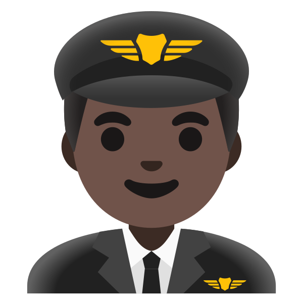 Emoji U1f468 1f3ff 200d 2708