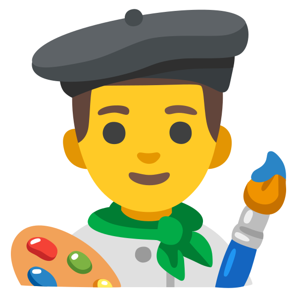 Emoji U1f468 200d 1f3a8