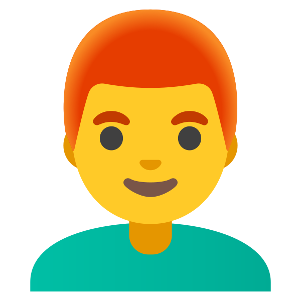 Emoji U1f468 200d 1f9b0