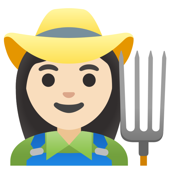 Emoji U1f469 1f3fb 200d 1f33e