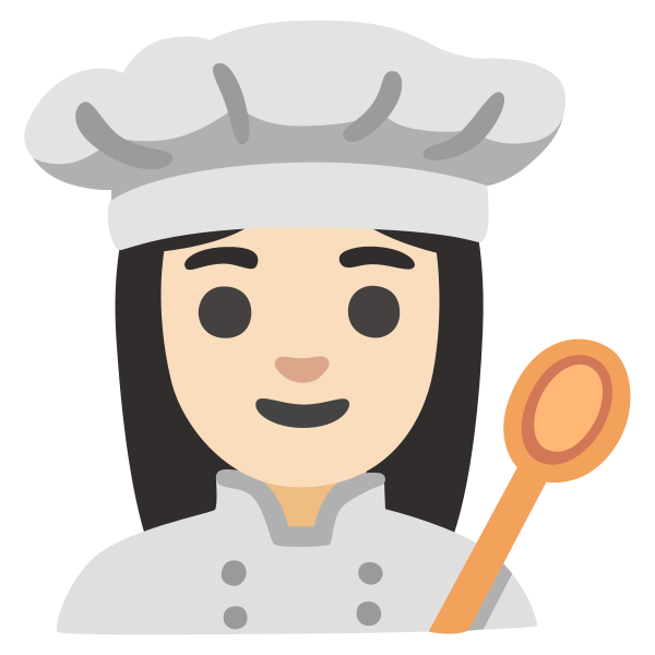 Emoji U1f469 1f3fb 200d 1f373