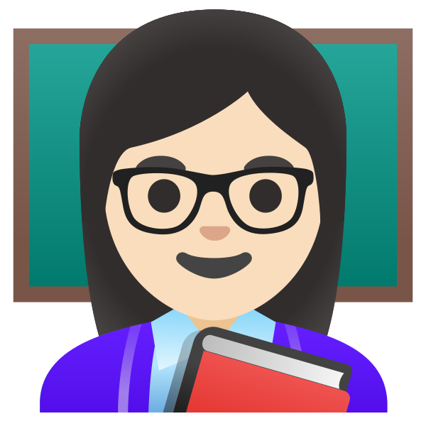 Emoji U1f469 1f3fb 200d 1f3eb