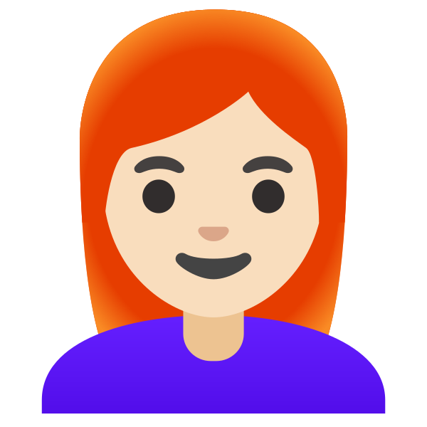 Emoji U1f469 1f3fb 200d 1f9b0
