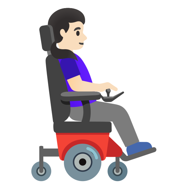 Emoji U1f469 1f3fb 200d 1f9bc 200d 27a1
